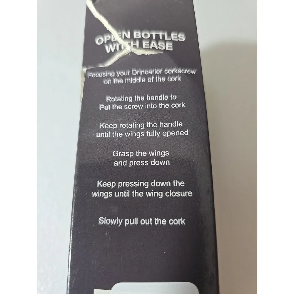 Drincarier corkscrew opener